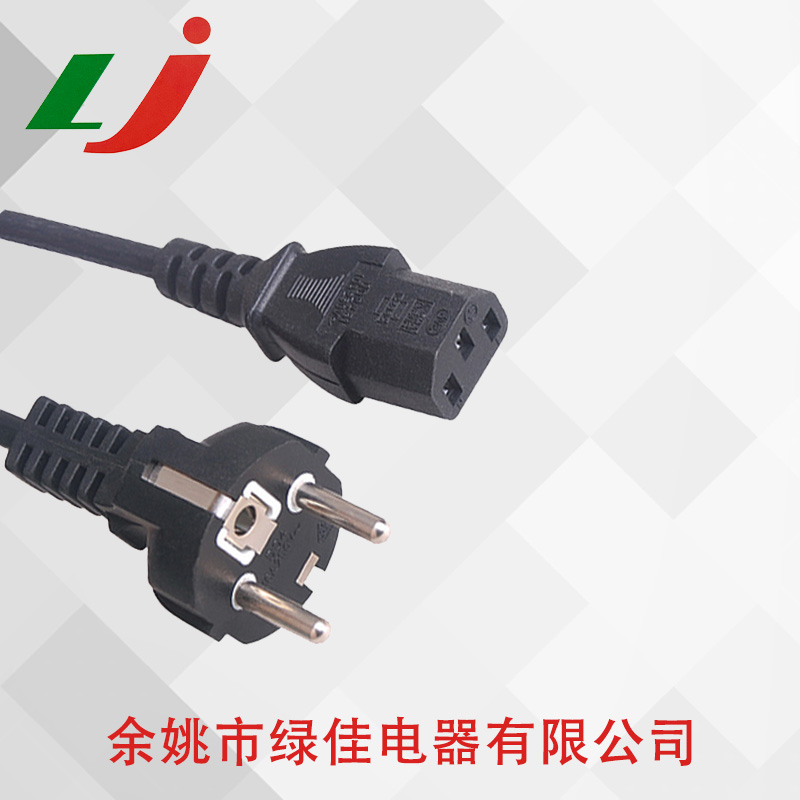 三芯韩国插+品字尾