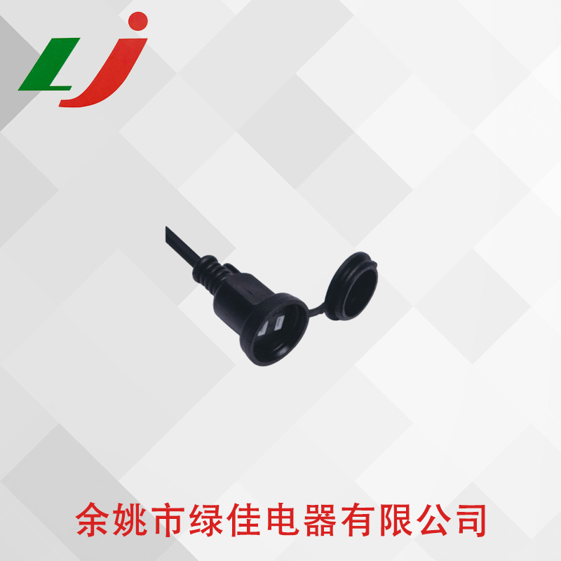 带防尘盖二芯日本插座